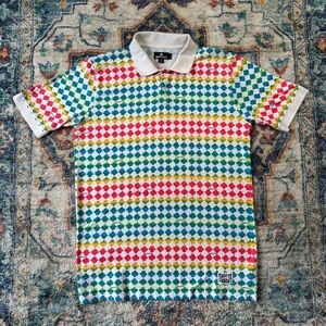 Undefeated All Over Print Polo Shirt Large